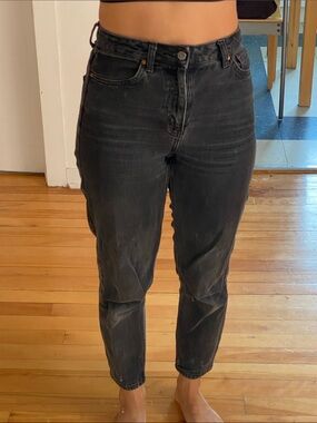 Black washed mom jeans TopShop 26